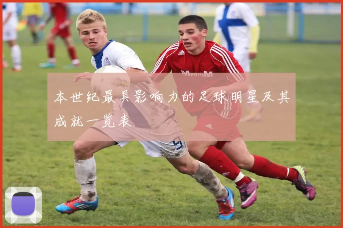 本世纪最具影响力的足球明星及其成就一览表